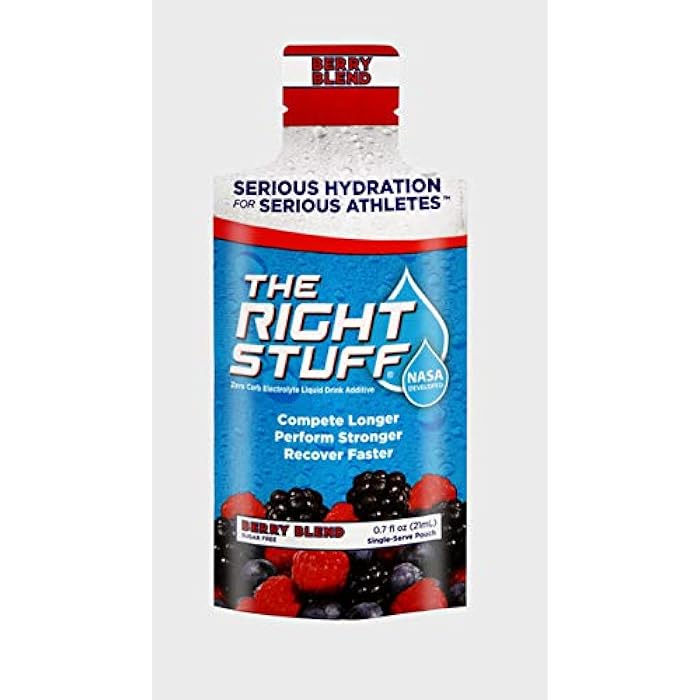 The Right Stuff Electrolyte Drink Concentrate - 3 Pouch Box - Berry Blend - Image 2