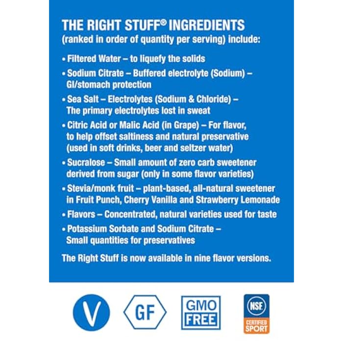 The Right Stuff Electrolyte Drink Concentrate - 3 Pouch Box - Berry Blend - Image 3