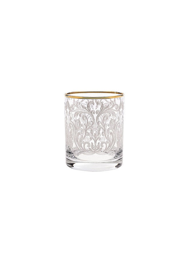 Villeroy & Boch 6-Piece Embroidery Gold Short Drink Glasses  - Image 1