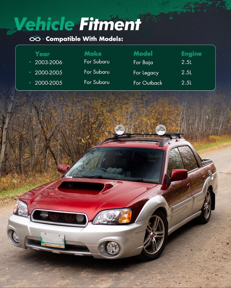 Scitoo Timing Belt Water Pump Oil Seals Kit for 2000-2006 Subaru Legacy Outback Baja 2.5L Non-Turbo H4 SOHC EJ25 - Image 3