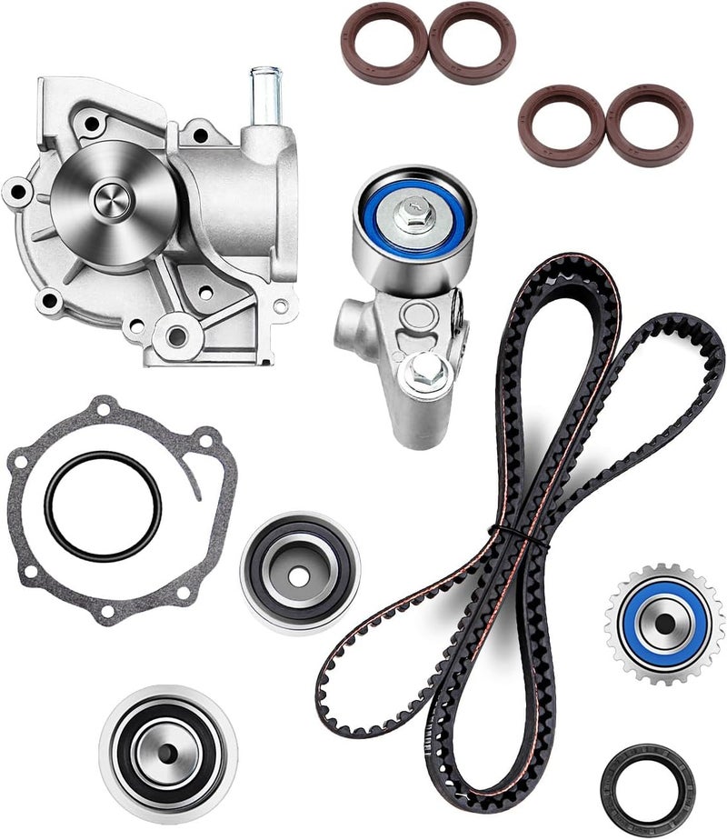 Scitoo Timing Belt Water Pump Oil Seals Kit for 2000-2006 Subaru Legacy Outback Baja 2.5L Non-Turbo H4 SOHC EJ25 - Image 1