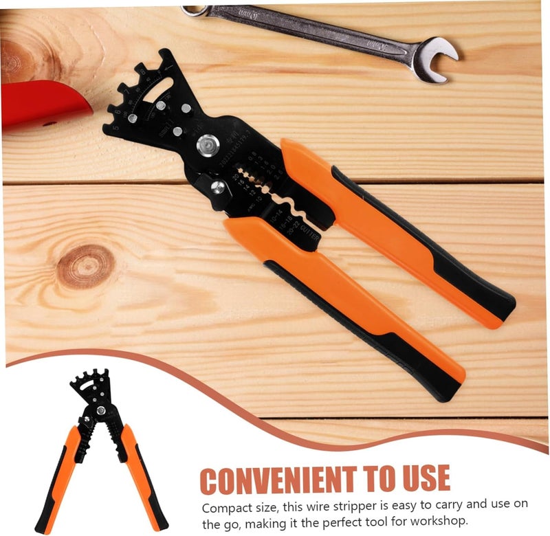ULTRINA 5 in 1 Wire Crimping Pliers MultiUse Cable Stripper Cable Winding Wrench Hand Tool with Safety Lock for Wire Cutter Stripper Winding Crimping for Electricians 5 IN 1 WIRE WINDING STRIPPER - Image 2