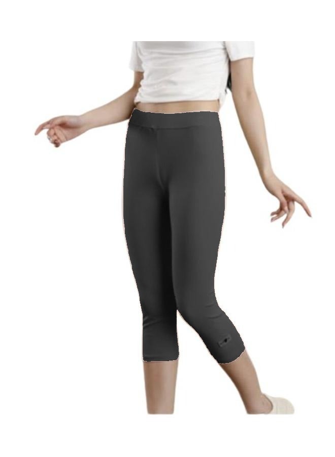 Elastic High-waist and Under Knee-length Leggings for Yoga Outfit KU406 - Image 2
