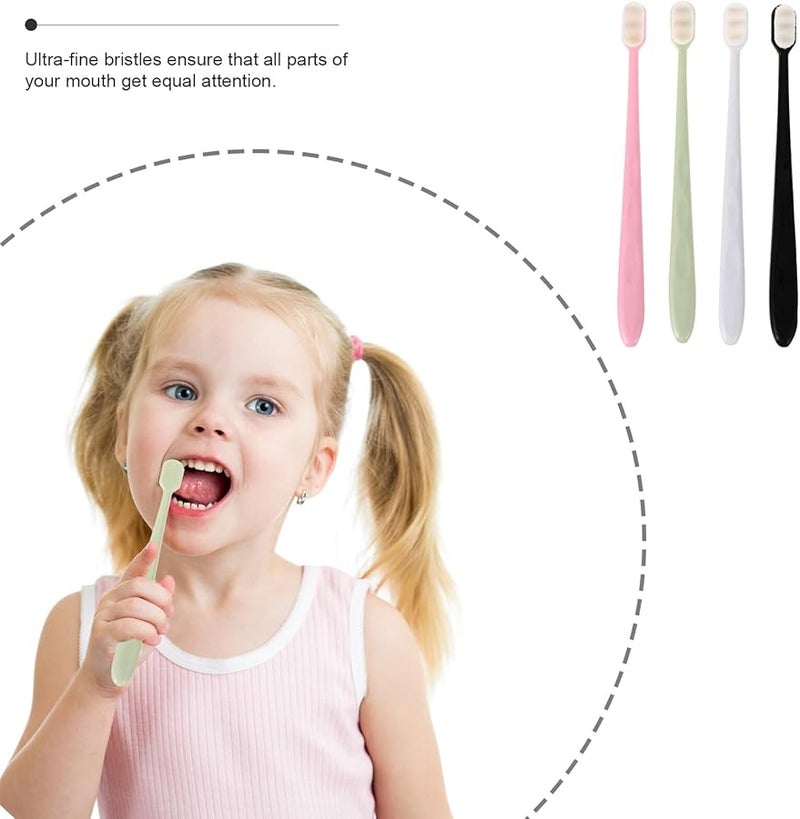 Extra Soft Bristle Toothbrush 16 Pack For Adults Sensitive Gums Deep Cleaning Compact Maternal Random Color - Image 5