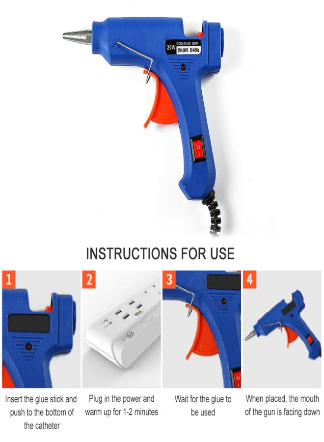 50Pcs Mini Hot Glue Sticks 4'' and 0.27 Diameter- Compatible with Most Glue Guns - Image 5
