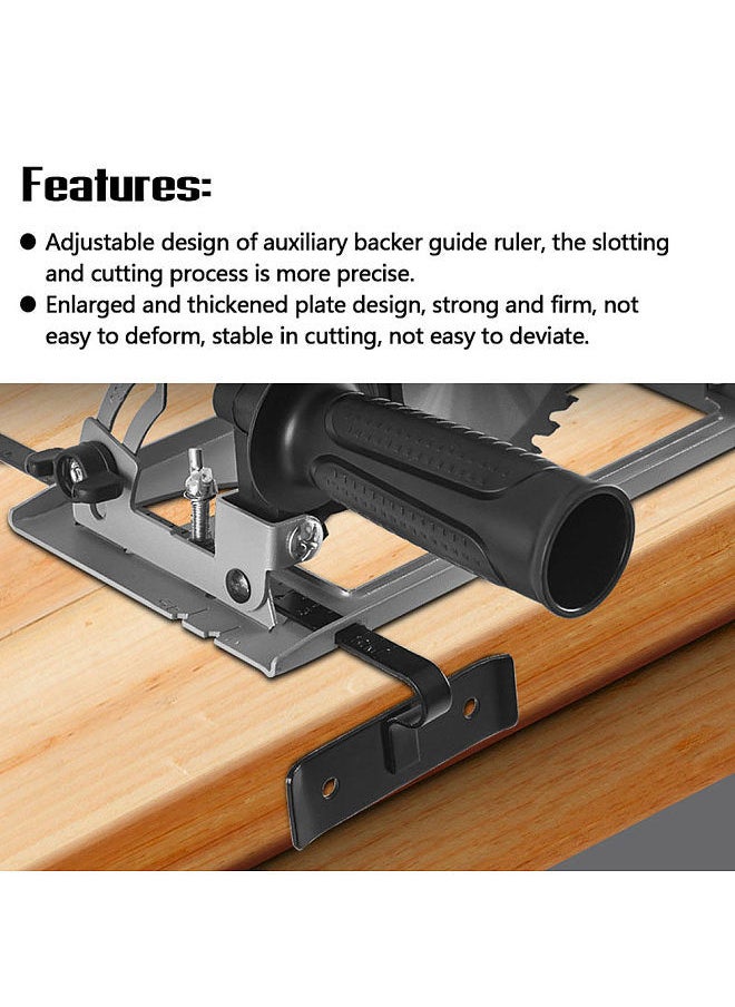 Generic 0-45° Angle Adjustable 0-40mm Cutting Depth Adjustment Positioning Bracket Angle Grinder Retrofit Cutting Machine Slotting Base  - Image 4