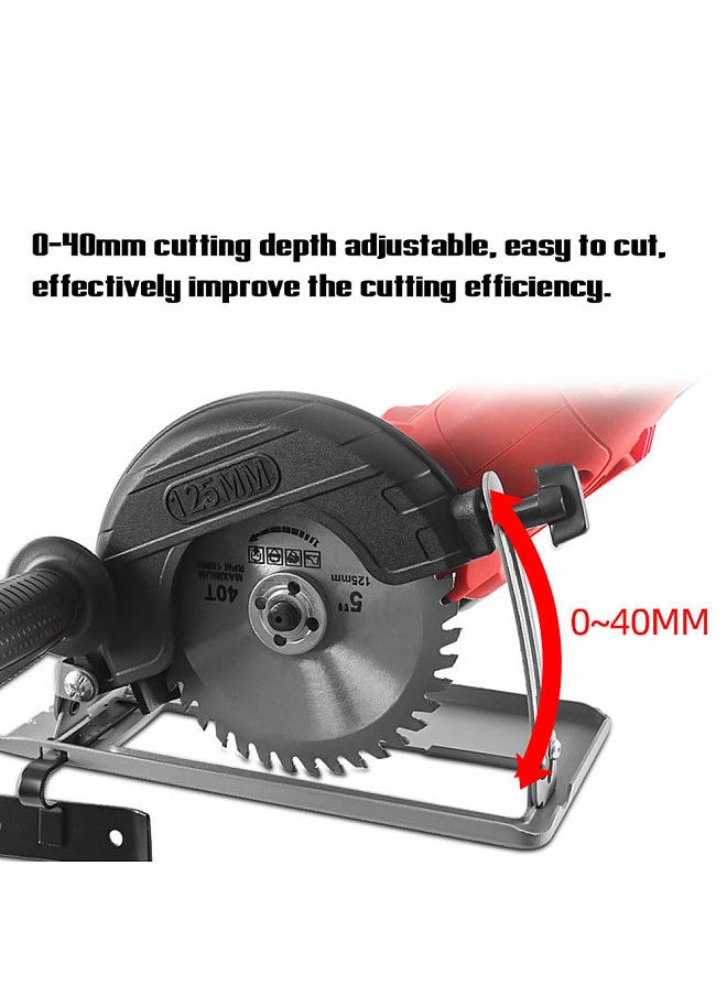 Generic 0-45° Angle Adjustable 0-40mm Cutting Depth Adjustment Positioning Bracket Angle Grinder Retrofit Cutting Machine Slotting Base  - Image 1