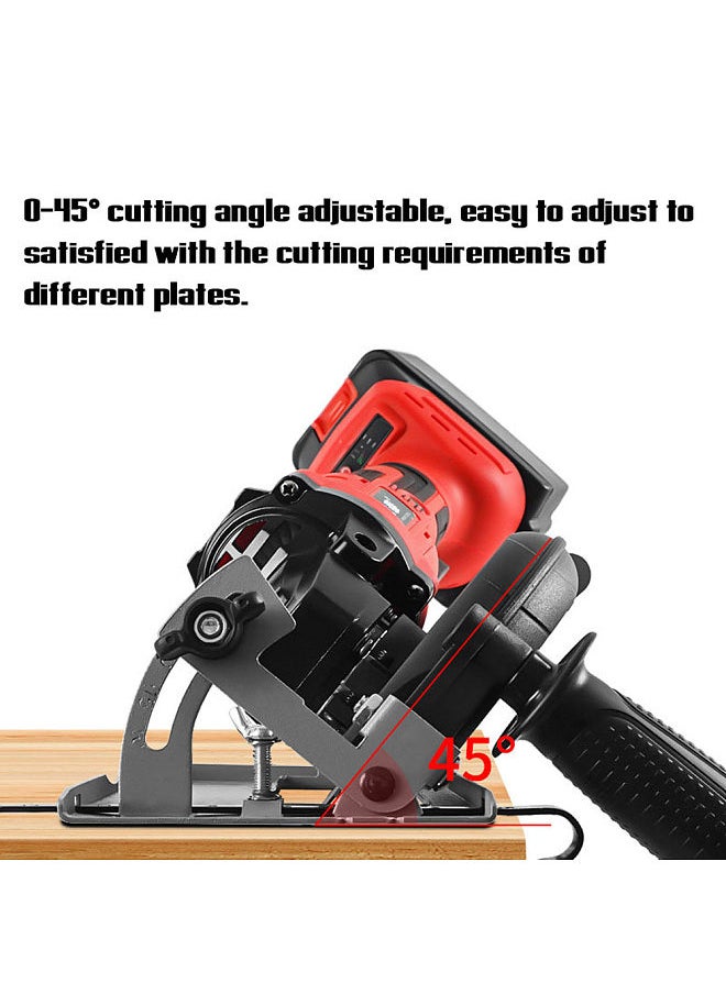 Generic 0-45° Angle Adjustable 0-40mm Cutting Depth Adjustment Positioning Bracket Angle Grinder Retrofit Cutting Machine Slotting Base  - Image 2