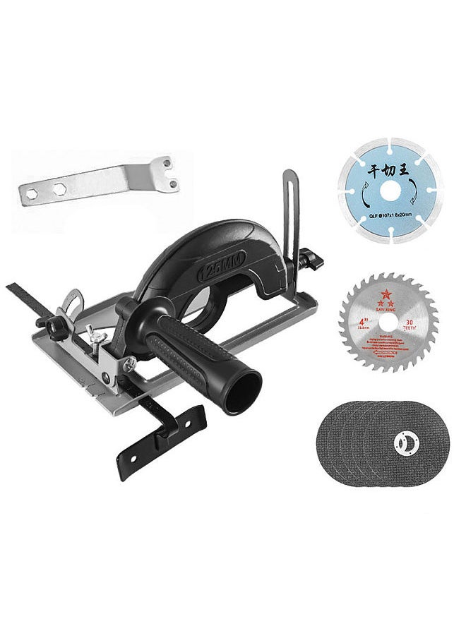 Generic 0-45° Angle Adjustable 0-40mm Cutting Depth Adjustment Positioning Bracket Angle Grinder Retrofit Cutting Machine Slotting Base  - Image 3