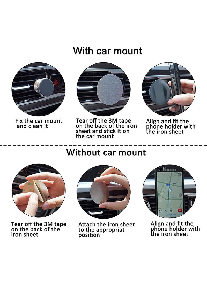 SYOSI - Magnetic Phone Ring Holder, Ultra-Thin 3mm Anti Drop Finger Kickstand Silicone Back Ring Cell Phone Grip Phone Stand for Magnetic Car Mount and Most Smart Phones and Tablets (Black) - Image 1