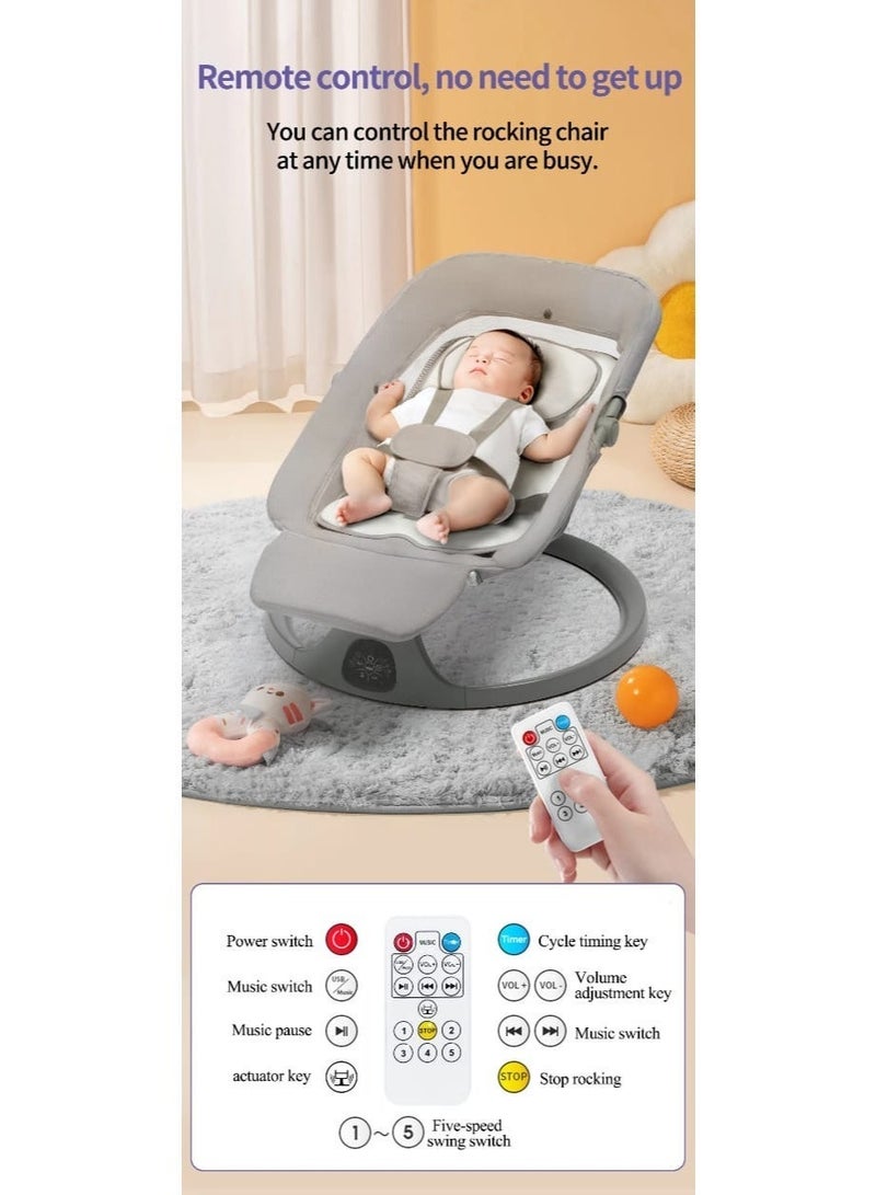 POPYPAPA Intelligent Electric Baby Rocking Chair and Sleeper with Remote Control - Image 3