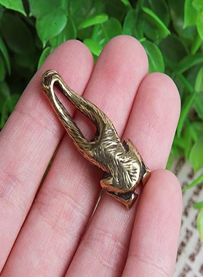 Acxico 2Pcs Chinese Antique Bronze Small Handle Lucky Gibbon Monkey Pendant - Image 3