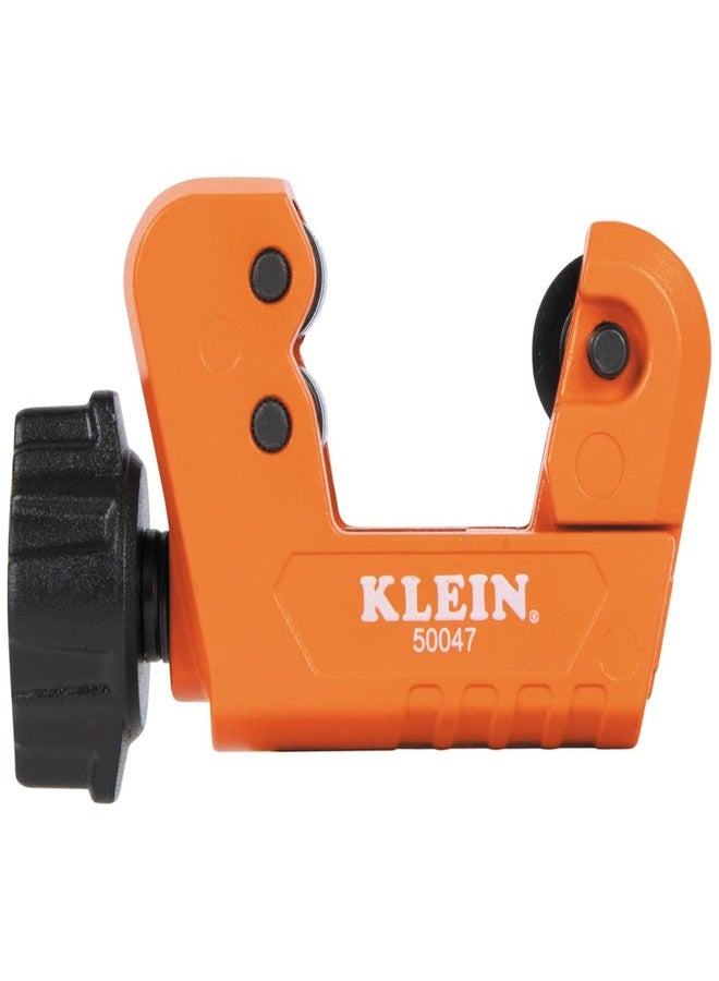 Klein Tools 50047 Mini Tubing Cutter, 1-1/8 Inch O.D. Cutting Capacity for Aluminum and Copper Tubing, Spare Blade Included - Image 1