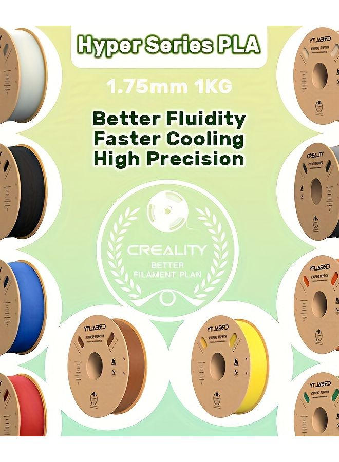 Creality Hyper PLA Filament 1 75mm 1kg Spool Green High Speed 3D Printer Filament - Image 2
