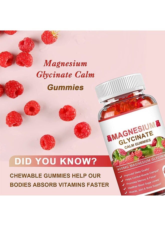 WelnessWays Magnesium Glycinate Chelate Supplement 60 Gummies, 400mg for Each Cap, Gluten Free, Non GMO with Organic Vegetables for Sleep, Calm, Anxiety, Muscle Cramp and Stress Relief - Image 4