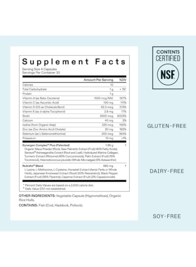 Nutrafol Women’s Balance Hair Growth Supplements – 45+ Years – Supports Thicker, Fuller Hair & Scalp Health – Clinically Tested with Natural Ingredients - Image 5