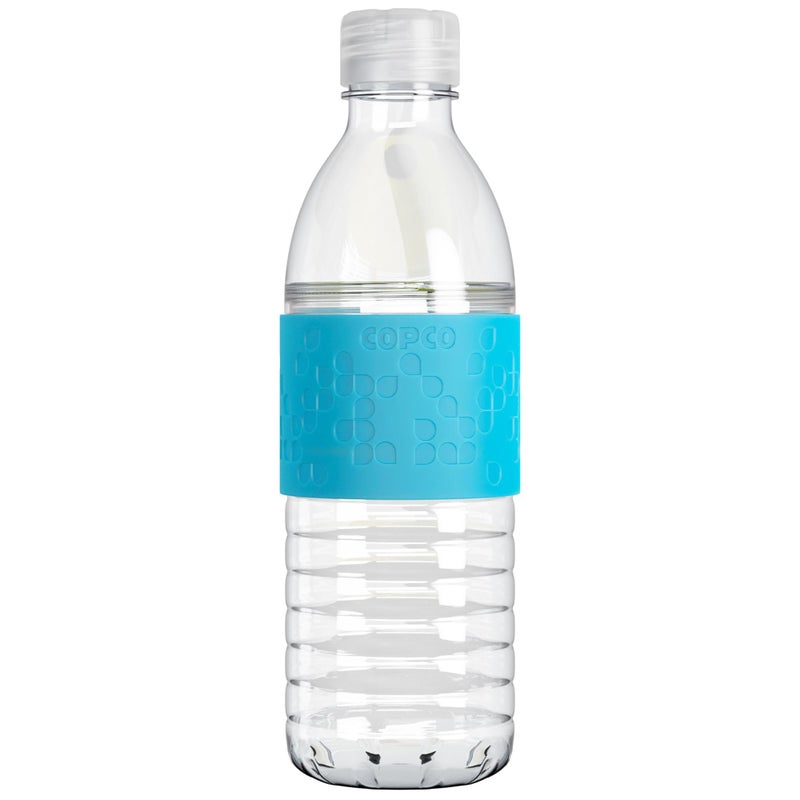 Copco Hydra 16.9 oz Water Bottle â€“ Leak Proof, Tritan Durable, BPA Free, Dishwasher Safe, Twist Open Body for Ice & Easy Cleaning, Silicone Non-Slip Grip, Portable for Gym & Office (Light Blue) - Image 1