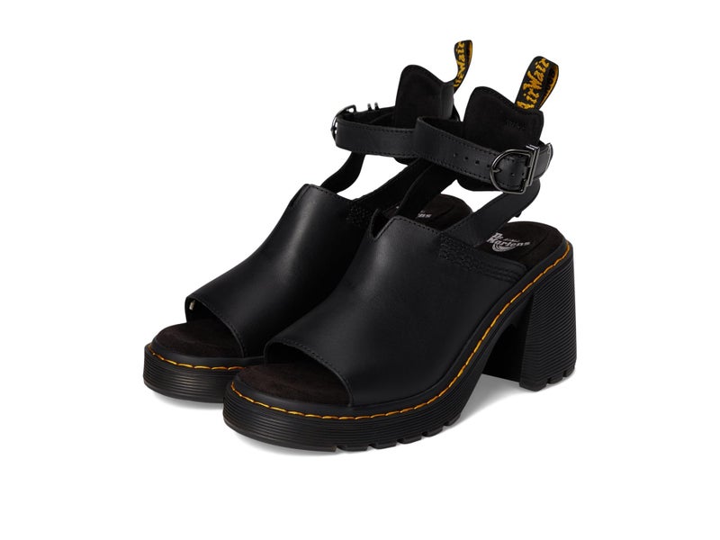 Dr. Martens Women's Millee Heeled Sandal, Black Sendal, 4UK, 6 US Women - Image 1