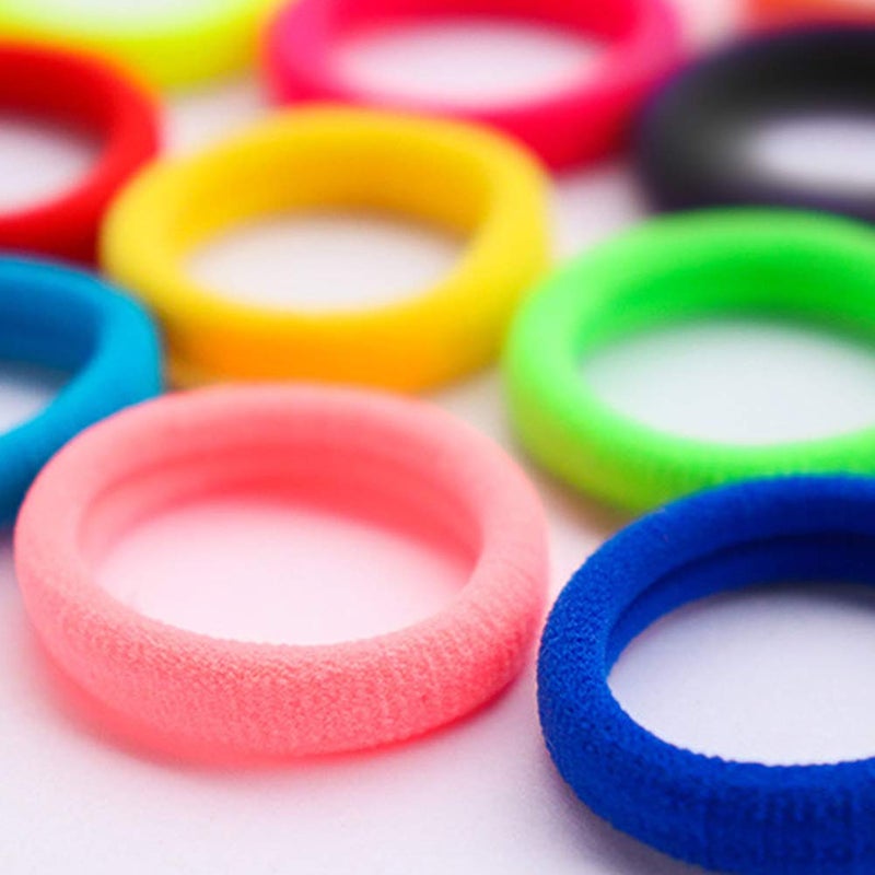 J-MEE 60 Pcs Baby Hair Ties for Toddlers Kids and Girls with 10 Cute Colors - Mini Seamless Elastic Hair Bands Small Ponytail Holder (Diameter 1.25Inch) - Image 3