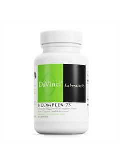 Davinci Labs B Complex-75 - Supports Relaxation and Proper Nerve Function* - Dietary Supplement with Niacin, Vitamin B6, B12, Biotin, Choline and More - Vegetarian - Gluten-Free - 60 Capsules  - Image 1