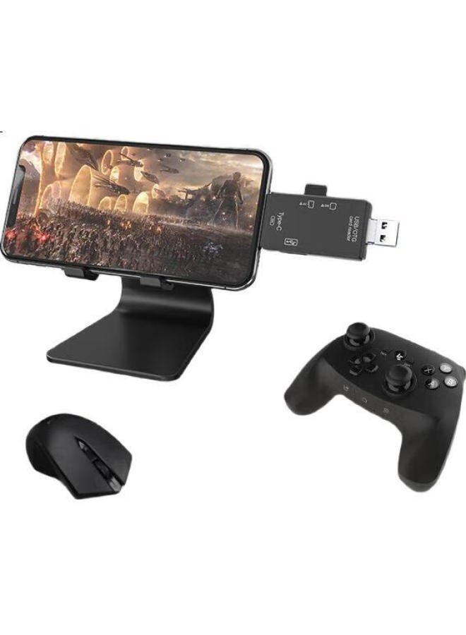 Linkstone Liantuo Usb/Type-C Card Reader, Sd/Tf/Usb Drive Multi-Function Four-In Card Reader, Computer And Phone Otg Card Reader, Supports Camera, Drone, And Dash Cam Memory Cards - Image 1