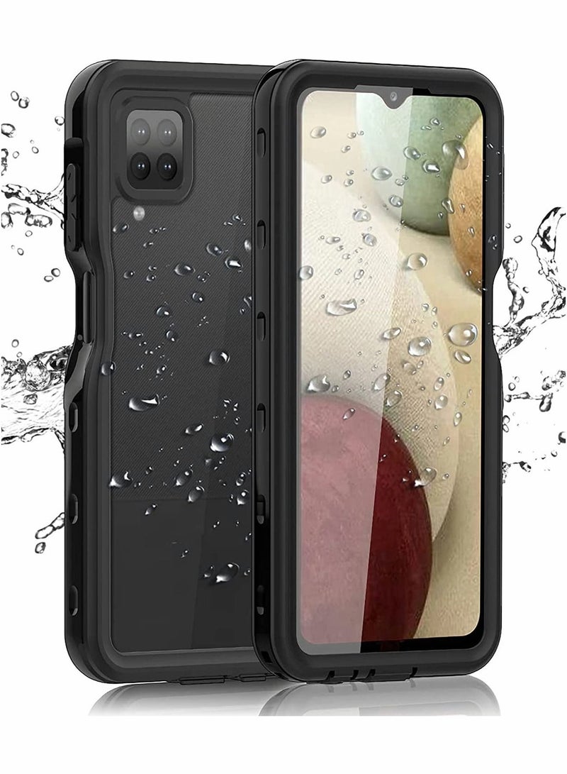 Y&D Case for Samsung A12/M12 KASTWAVE Waterproof with Built-in Screen Protector Dustproof Shockproof Full Body Underwater Protective Cover Galaxy A12Case M12 Black - Image 1