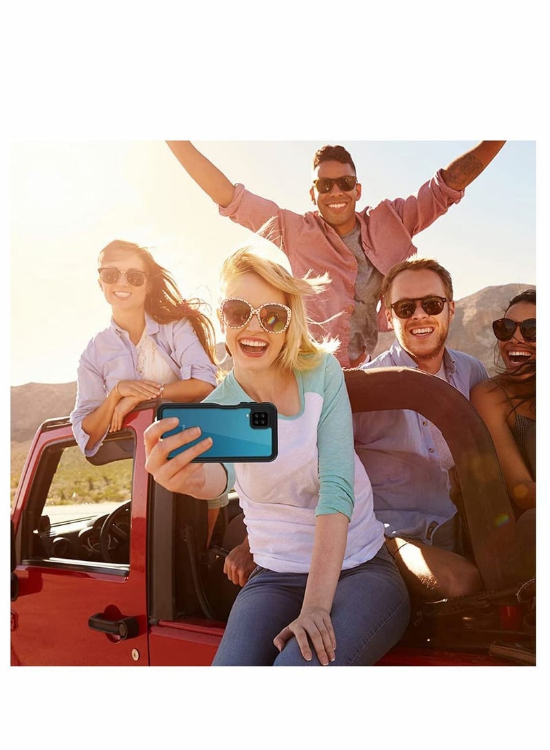 Y&D Case for Samsung A12/M12 KASTWAVE Waterproof with Built-in Screen Protector Dustproof Shockproof Full Body Underwater Protective Cover Galaxy A12Case M12 Black - Image 3