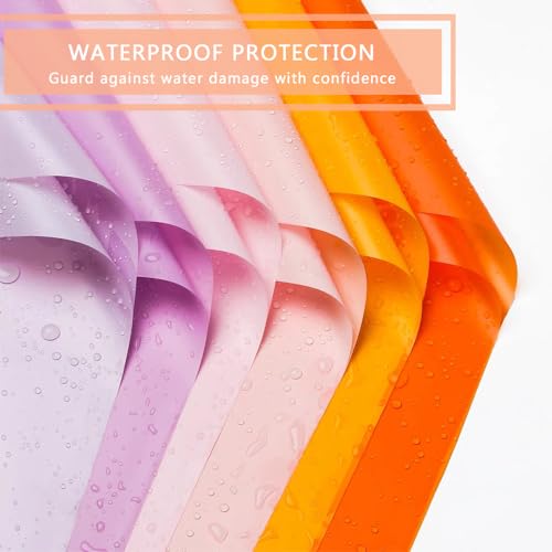 BBJ WRAPS Korean Style Flower Wrapping Paper Floral Bouquet Gift Packaging Supplies Multi Colors 20 Counts (Pink) - Image 3