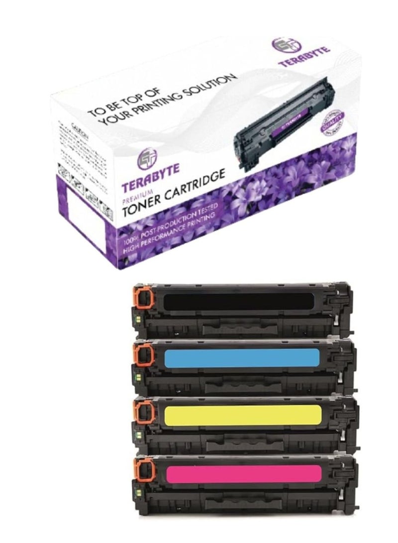 Terabyte خراطيش حبر متوافقة 207A بديل لـ 207A W2210A مجموعة تعمل مع طابعة ليزر ملونة Pro M255nw M255dw MFP M282nw M283fdn M283fdw (4 عبوات) - Image 1