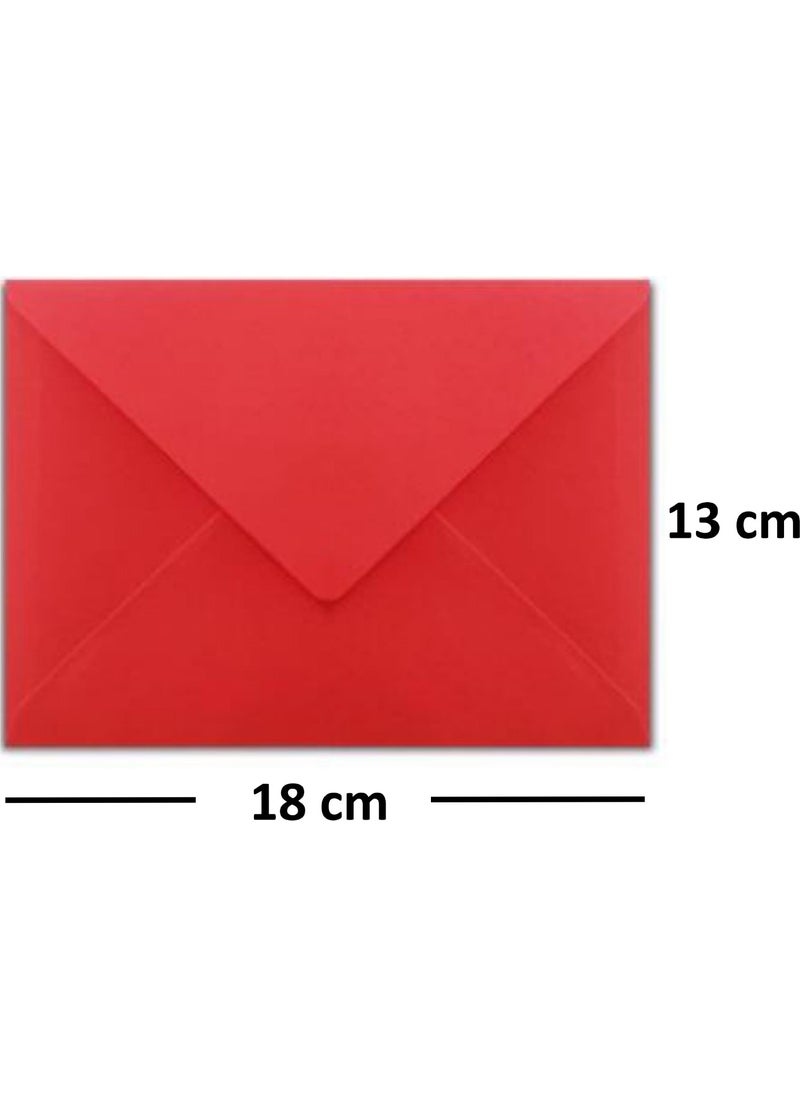 Diplomat - 400 Pieces 13X18 cm Colored Invitation Envelopes 90 gr Mixed Colors - Image 1