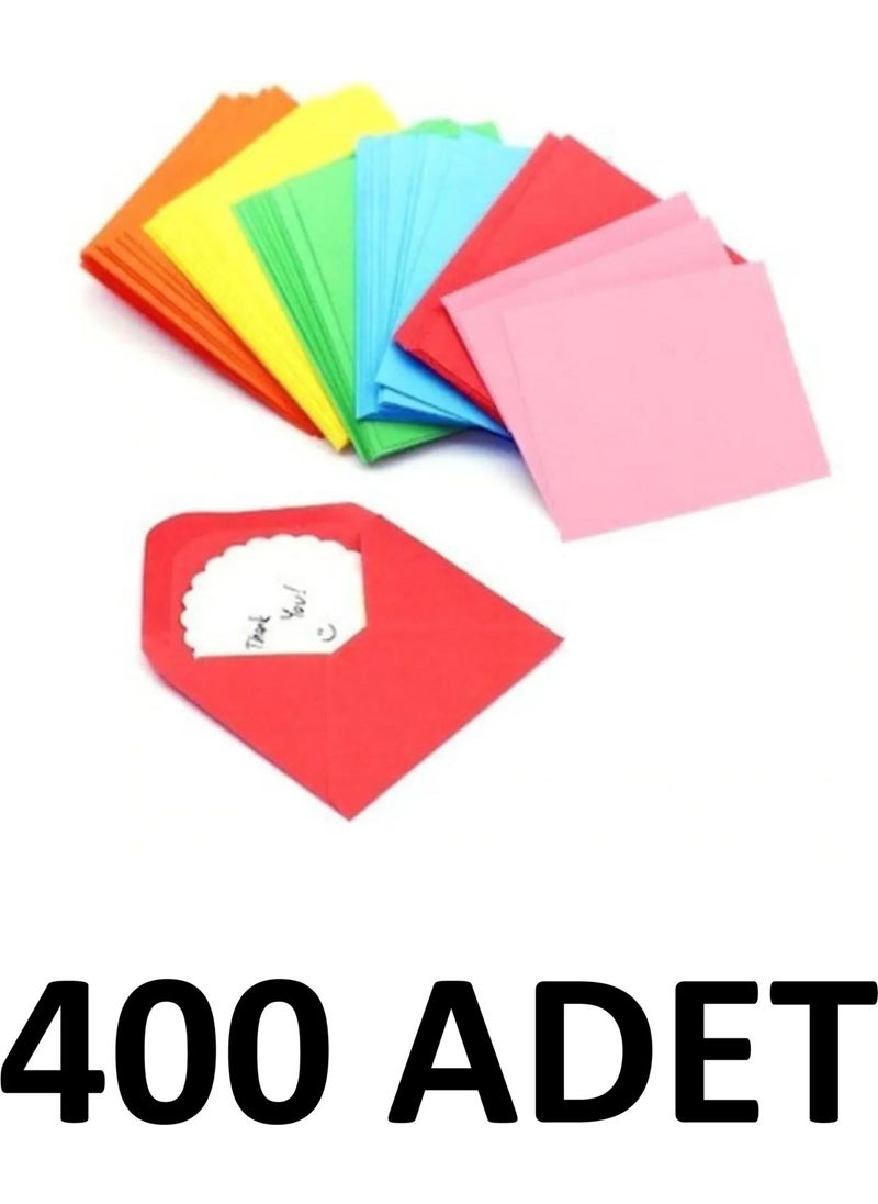Diplomat - 400 Pieces 13X18 cm Colored Invitation Envelopes 90 gr Mixed Colors - Image 1
