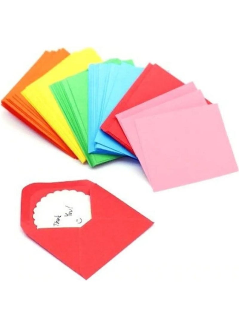 Diplomat - 400 Pieces 13X18 cm Colored Invitation Envelopes 90 gr Mixed Colors - Image 1