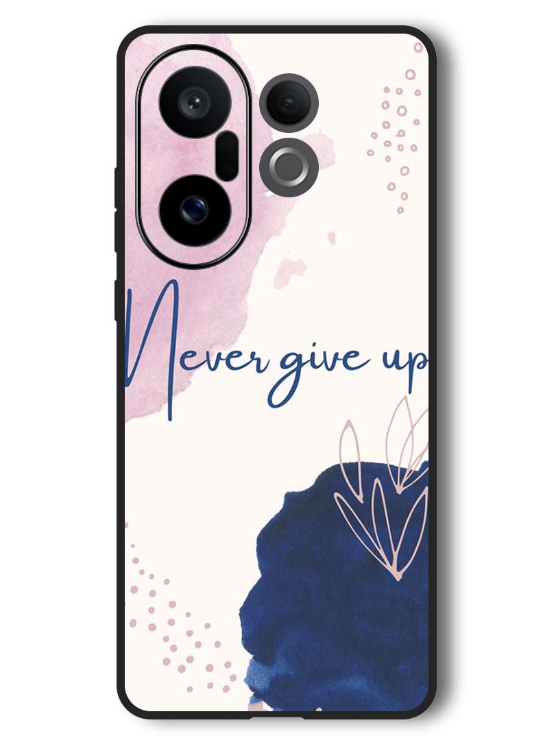 Theodor Case Compatible with Vivo X200 FE 6.31 Inch Protection Shockproof Bumper Cover Never Give up - Image 1