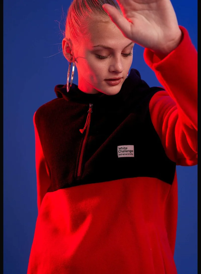 DeFacto Woman Athleisure Knitted Sweat Shirt