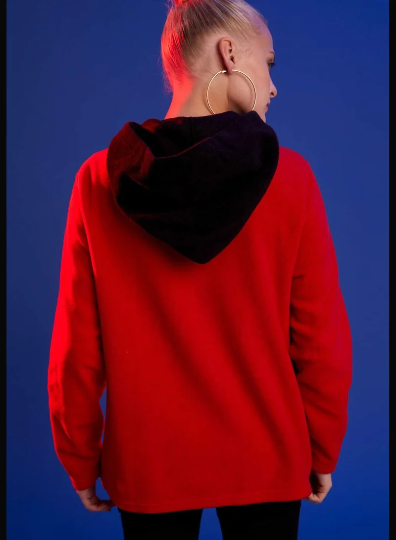 DeFacto Woman Athleisure Knitted Sweat Shirt