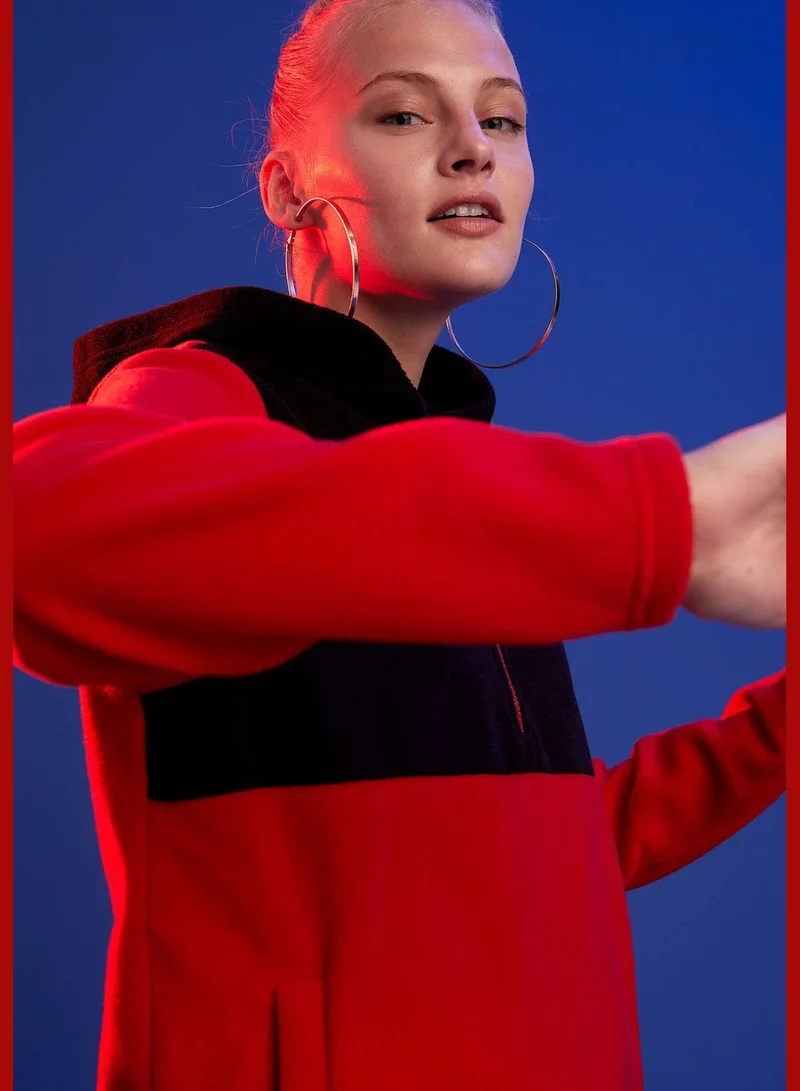 DeFacto Woman Athleisure Knitted Sweat Shirt