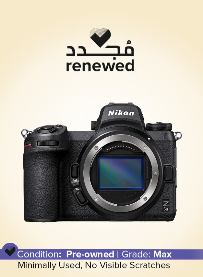 نيكون كاميرا مرآة بدون مرآة Z 6II بتنسيق FX - مجددة - باللون الأسود - Image 1