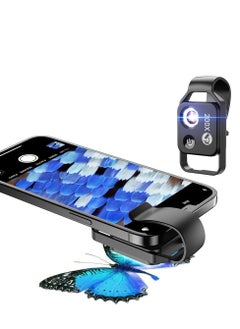 M MIAOYAN New Portable 200x Mobile Phone Microscope, HD Magnifier with LED Light, Universal Clip-On Design  - Image 3