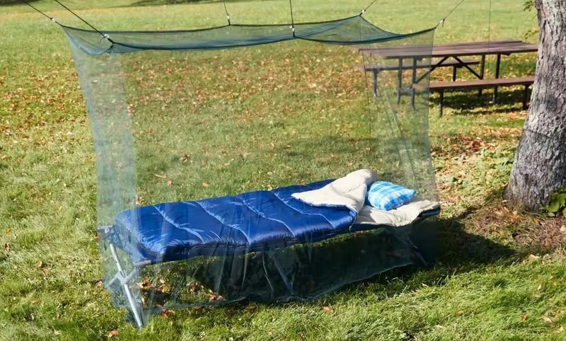 Aquinas Eagle Mosquito Net Military Green Portable Tactical Mosquito Nettng for Camping  Completely Covers a Sleeping Bag Bed or Cot - Image 2