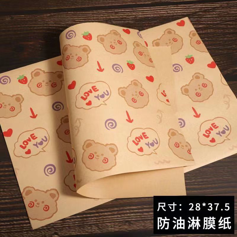 Yasheng Factory Food Grade Disposable Oil-Proof Film Pad Paper Baking Hamburger Sandwich Toast Wrapping Paper - Image 3