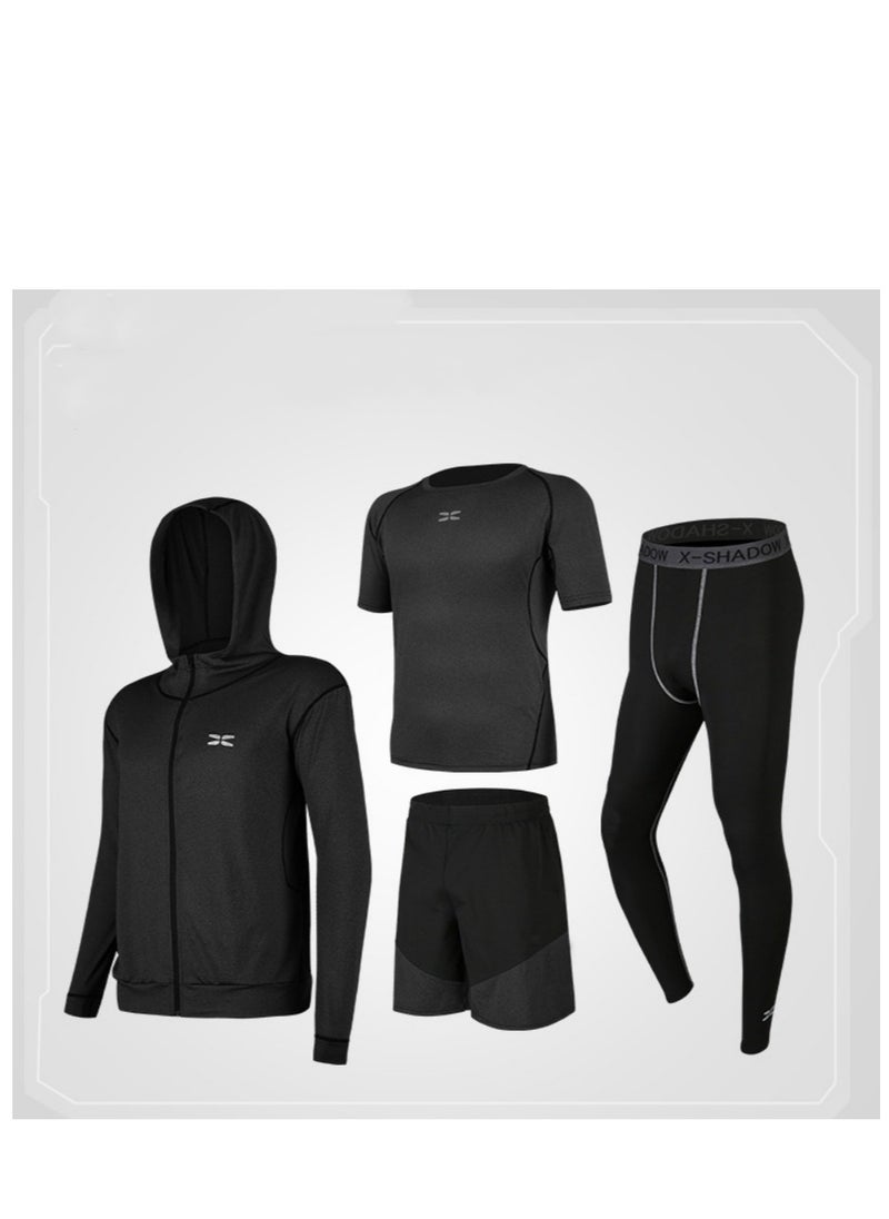KUYING - Men's Fitness Suit Sportswear Quick Drying Set - Image 1