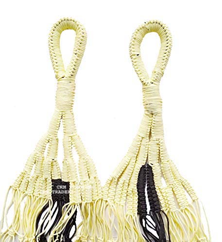 CRM TRADERS CRM TRADERS Nylon Rope Hammock Swing Hanging Net Mesh Sleeping Bed for Garden Outdoor Jhula  - Image 2
