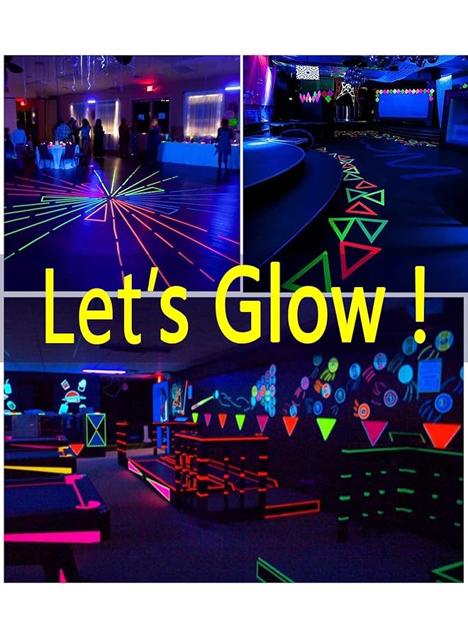 erorex Glow In The Dark Tape 6 Pack Colored Luminous Masking Tape Party Supplies Light Up Party Favors Uv Blacklight Reactive Kids Craft Set Fluorescent Cloth Tape Assorted 0.59Inch X 16.4Ft - Image 3