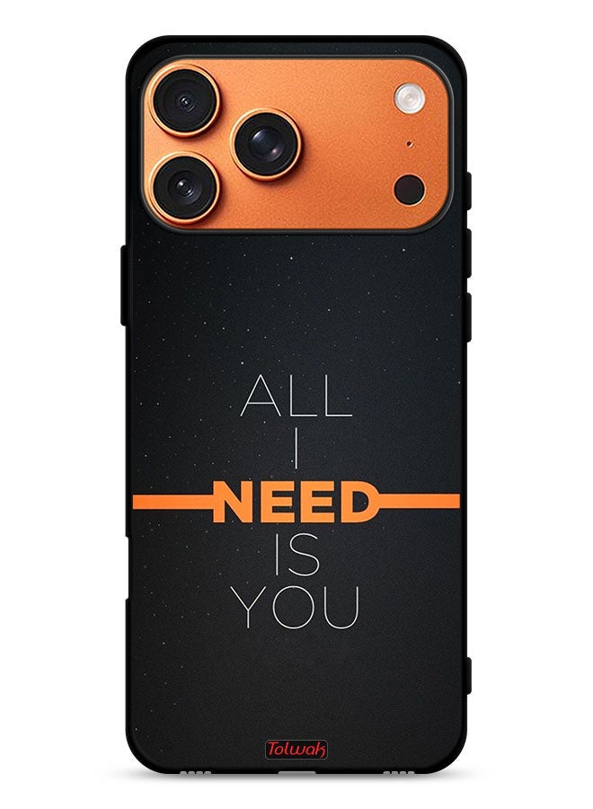 Tolwak Apple iPhone 17 Pro Max Protective Case Cover All I Need Is You - Image 1