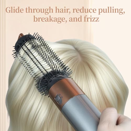 ZEPHBLOW Upgraded Round Volumizing Brush for Dyson Airwrap, Round Brush Attachment Compatible with Airwrap HS01/05/08, Flexible Bristles for Root Lift Volume Frizz Control Styling Volumizing - Image 4