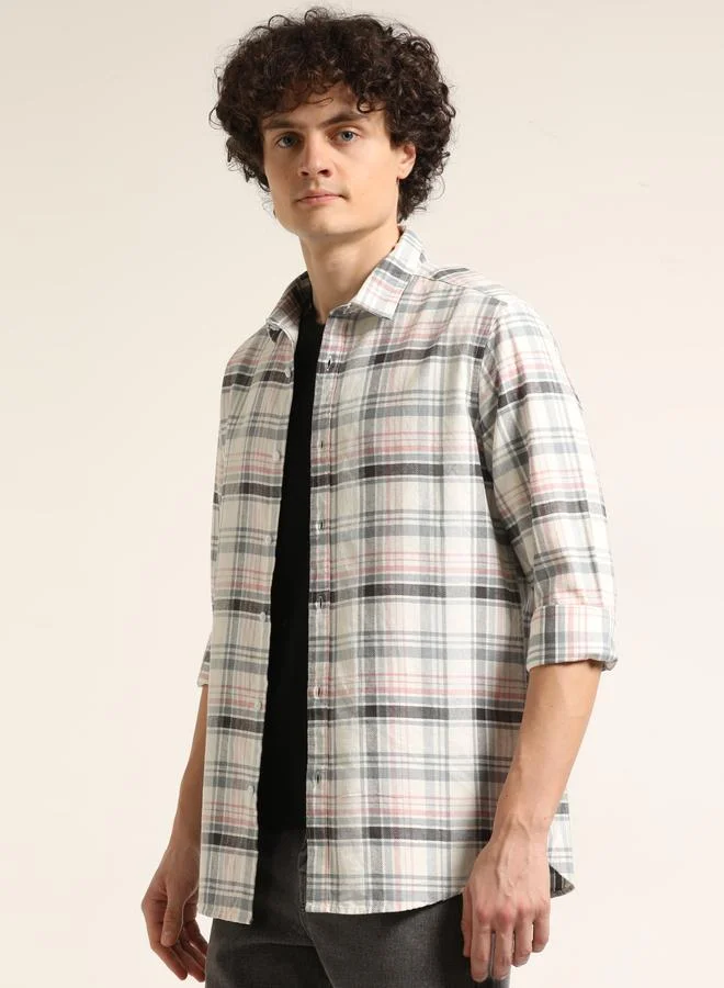 Bushirt Bushirt Men Multi Checked Casual Shirt
