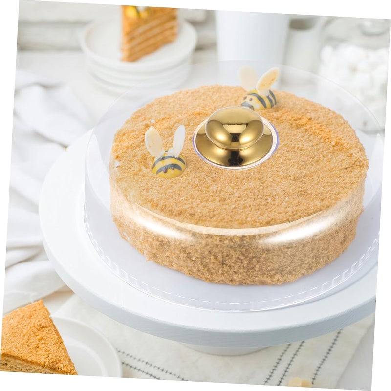 Cake Dome Acrylic Food Cover 30x13cm round Lid Protective Dessert Cover for Kitchen Cake Stand and Serving Plate - Image 5