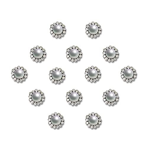 Comet Busters Round Pearl Bindis With Stone Border (6mm) (BV2016) - Image 1