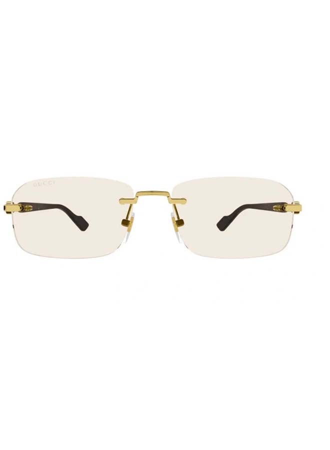 غوتشي GG1221S 005 56 نظارة شمسية مستطيلة للجنسين - ذهبي - Image 2