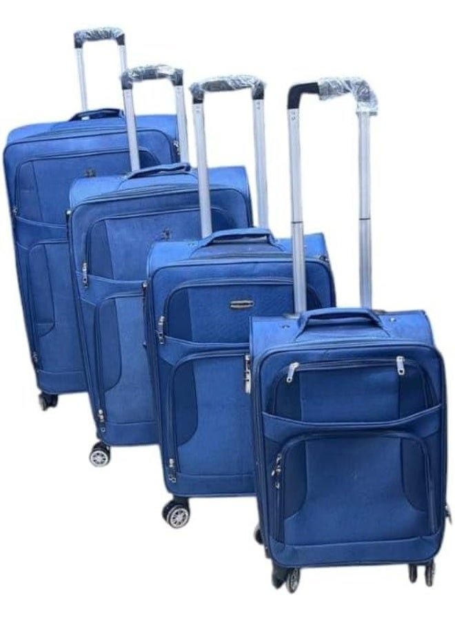 Heavy Duty Oxford Cloth Luggage Set with Spinner Wheels Multi Size Travel Trolley Bags for Easy and Organized Travel